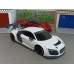 Машинка Audi R8 белая (1/24)