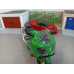 Модель мотоцикла Kawasaki зел. (1/12)