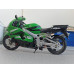 Модель мотоцикла Kawasaki зел. (1/12)
