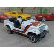 Модель автомобиля Jeep CJ7 белый (1/43)