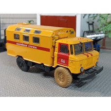 Сборная модель грузовика Кунг-66 / ГАЗ-66 (1/43)