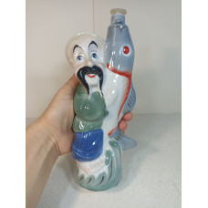 Бутыль для алкоголя казак с рыбой / Бутылка Бутыль для алкоголя казак с рыбой / Бутылка