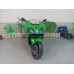 Модель мотоцикла Kawasaki зел. №2 (1/12)