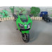 Модель мотоцикла Kawasaki зел. №2 (1/12)