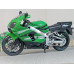 Модель мотоцикла Kawasaki зел. №2 (1/12)