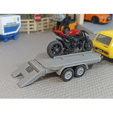 Полуприцеп для мото 1/43-1/32 или машинки 1/60-1/64 (№3)